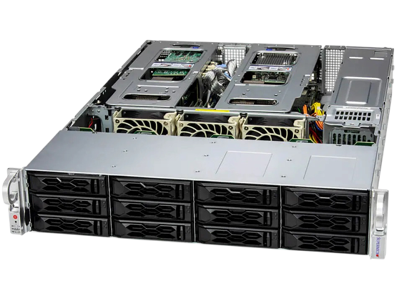 Фото Серверная платформа Supermicro SuperServer 621C-TN12R 12x3.5" Rack 2U, SYS-621C-TN12R (bundle10)