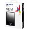 Фото-3 Внешний HDD ADATA HV620S 1TB AHV620S-1TU31-CBK, фото упаковки: коробка с маркировкой HV620S и надписью SLIM, изображение диска с синей индикацией; важно для понимания упаковки и серии устройства.