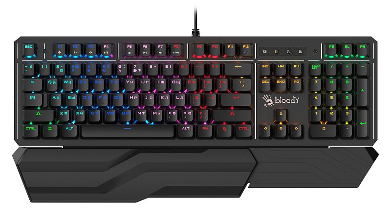 Фото Клавиатура механическая A4Tech Bloody B975 Проводная чёрный, B975