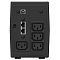 Фото-2 ИБП Ippon Back Power Pro II 500, вид сзади; задняя панель с четырьмя IEC-розетками, USB-портом и двумя RJ-разъёмами для линии связи; чёрный корпус на светлом фоне для страницы товара и проверки подключений.