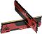 Фото-4 Комплект памяти Patriot Viper Elite II 32GB DDR4 3600MHz 2×16GB PVE2432G360C0K, демонстрация двух модулей крест-накрест; видны красные металлические радиаторы, чёрные центральные вставки, логотипы Viper и контактные кромки; изображение показывает конструкцию радиаторов для страницы товара памяти.