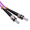 Фото-2 Оптический патч-корд Cabeus MM 50/125 мкм розовый 1 м, FOP-50-OM4-FC-ST-1m