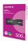 Фото-6 Внешний SSD ADATA SC610 500GB, чёрный &mdash; коробка на белом фоне, надписи ADATA SC610 External SSD USB 3.2 Gen2 Type‑A, значок Plug & Go и указание 500GB; важно для понимания упаковки на странице товара.