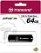 Фото-3 USB‑накопитель Transcend JetFlash 350 TS64GJF350, фото упаковки: блистер с устройством, видны обозначения JetFlash 350 и 64GB на красно‑белой карточке; помогает сверить модель и объём с описанием товара.