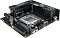 Фото-6 Материнская плата ASUS ROG STRIX X870-I GAMING WIFI mini-ITX AM5, демонстрация конструкции с частично снятым/открытым верхним кожухом и вынесенным боковым модулем. Видны внутренние слои радиатора, крепёжные винты и разъёмы на правой стороне, цвет чёрный/графитовый. Фото на странице товара показывает устройство охлаждающего кожуха и модульную сборку платы.