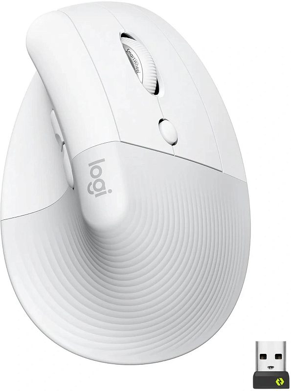 Фото Мышь Logitech Lift Беспроводная белый, 910-006480