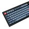 Фото-5 Механическая клавиатура Keychron V3 Max V3M-D1, крупный план левой верхней части сверху; видны красная клавиша Esc, функциональный ряд, синие клавиши с русской и латинской маркировкой, длинный пробел и чёрная рамка корпуса; фото показывает детали кейкапов и раскладки для страницы товара.