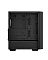 Фото-3 Корпус DeepCool CC560 Mesh V2 Midi Tower, внутренний вид сбоку: чёрное шасси без комплектующих, видны вырезы под кабели, кожух блока питания и крепления под материнскую плату; изображение важно для обзора внутренней компоновки на странице товара.