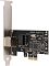 Фото-7 Сетевая карта PCIe Digma DPE101G-TX V2 &mdash; крупный план платы сверху; видны маркировка DIGMA, микросхемы и пайка элементов, а также разъём PCIe; помогает рассмотреть компоновку и элементы платы.