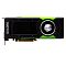 Фото-3 Видеокарта Dell NVIDIA Quadro P6000 490-BDNO, вид спереди; показаны прямоугольный радиаторный блок, круглый турбинный вентилятор и надпись QUADRO на кожухе; чёрно-зелёная карта на светлом фоне, фото важно для страницы товара, потому что показывает охлаждение и общую длину устройства.