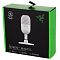 Фото-3 Микрофон Razer Seiren V3 Mini USB, белый &mdash; упаковка White Edition; на коробке показан микрофон на подставке, чёрно-зелёный дизайн коробки и название модели. На странице товара это важно для демонстрации розничной упаковки и версии White Edition.