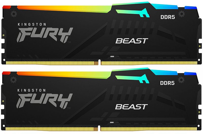 Kingston DDR5 64GB メモリKF556C40BBAK2-64 Комплект памяти Kingston FURY…МГц, KF556C40BBAK2-128 — купить в
