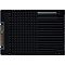 Фото-2 SSD Kingston DC3000ME 2.5 15 mm 7.68TB, вид сзади. Показана чёрная обратная сторона корпуса с квадратным рельефом в центре, продольными рёбрами и боковым краем разъёма. Фото на белом фоне помогает рассмотреть тыльную часть и конструкцию корпуса, что важно для полного представления о товаре на странице.