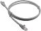 Фото-1 Патч-корд Lanmaster UTP Cat 6 10 м, серый, общий вид на белом фоне: серый кабель свернут в кольцо, видны два разъёма RJ45 с прозрачными корпусами и литой защитой у основания; изображение помогает оценить цвет и тип подключения на странице товара.
