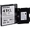 Фото-2 Гелевый картридж Ricoh GC 41KL 405765, комплект с коробкой и картриджем спереди; чёрная коробка Black и чёрный картридж с белой маркировкой GC 41KL, видны боковые пазы и корпус кассеты, изображение помогает сравнить картридж и упаковку на странице товара.