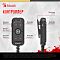 Фото-10 Наушники с микрофоном A4Tech Bloody M590i USB, карточка с пультом и гарнитурой: на изображении показаны наушники, проводной контроллер и пиктограммы с характеристиками подключения и микрофона; фото дополняет обзор комплекта и функций модели на странице товара.