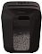 Фото-2 Уничтожитель бумаги Fellowes Powershred LX50, фронтальный вид на белом фоне: чёрный корпус, переднее окно корзины с видимой нарезанной бумагой, сверху панель со слотом подачи и переключателем; важно для сравнения фасада и расположения элементов управления на странице товара.