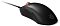 Фото-3 Проводная мышь SteelSeries Prime, ракурс слева сзади; показаны две боковые кнопки, матовый чёрный корпус, кабель в оплётке и колесо с красной подсветкой, для страницы товара с обзором органов управления.
