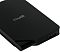 Фото-2 Внешний HDD Silicon Power Stream S03 1TB, крупный план угла корпуса; разъём Micro-B USB 3.0 на торце, чёрный глянцевый кант и матовая лицевая панель с логотипом SP