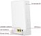 Фото-2 4G Wi‑Fi роутер Mercusys MB230-4G, вид сзади‑сбоку с подписями интерфейсов; показаны Ethernet‑порты, разъём питания, кнопка WPS/Reset и слот Nano‑SIM на корпусе; схема расположения разъёмов, важно для подключения сети и SIM‑карты.
