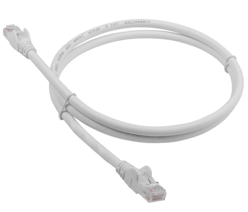 Фото Патч-корд LANMASTER UTP кат. 6 белый 15 м, LAN-PC45/U6-15-WH