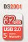 Фото-2 USB накопитель Dato DS2001 USB 2.0 32 ГБ, DS2001-32G