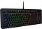 Фото-8 Клавиатура Lenovo Legion K310 RGB, вид снизу; видны нижняя панель корпуса, кабельный ввод по центру, резиновые ножки и две выдвижные опоры синего цвета. Полезно для страницы товара, чтобы показать основание и элементы фиксации на столе.