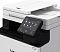 Фото-2 МФУ Canon i-SENSYS Colour MF754Cdw, крупный план зоны управления: сенсорный экран с меню Home и иконками функций, видна верхняя крышка сканера/автоподатчика; корпус белый и чёрный, фон белый; изображение важно для понимания интерфейса и расположения панели управления на странице товара.