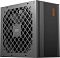 Фото-6 Блок питания PCCooler KN850 850 Вт, вид со стороны вентилятора и боковой панели: чёрный корпус, крупная ромбовидная решётка, справа панель с вертикальной полосой мелкой текстуры и оранжевым логотипом; фото на белом фоне для страницы товара и сравнения внешнего исполнения.
