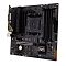 Фото-3 Материнская плата ASUS TUF Gaming A520M-Plus II, вид под углом: чёрный текстолит с серым рисунком, крупный радиатор VRM с надписью TUF GAMING, сокет AM4 и четыре слота памяти; на белом фоне, показывает компоновку и элементы охлаждения для карточки товара.