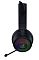 Фото-4 Наушники Razer Kraken Kitty V3 Pro USB, чёрные — вид сбоку на одну чашку; видны маркировка THX на креплении, круговая RGB-подсветка и микрофонная штанга. На странице товара изображение помогает оценить профиль чашки и крепление оголовья.