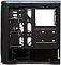 Фото-5 Корпус Zalman N5 TF Black, вид изнутри со стороны кабельного отсека: металлический поддон с окнами для кабелей, установленный контроллер/плата с подключёнными проводами, справа вырез под задний вентилятор и крепления; чёрный, белый фон; важно для оценки кабель‑менеджмента и подключения подсветки/вентиляторов.