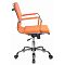 Фото-3 Кресло для руководителей БЮРОКРАТ CH-993-Low Оранжевый, эко.кожа, CH-993-LOW/ORANGE