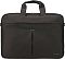 Фото-2 Сумка для ноутбука Continent CC-0128 17.3, вид спереди; широкий передний карман с центральной складкой и закрепкой, две мягкие ручки, окантовка по периметру, чёрный текстиль