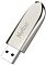 Фото-2 USB-накопитель Netac U352 32 ГБ, вид под углом с выдвинутым USB‑A: металлический штекер и полированный корпус с вертикальной надписью &laquo;Netac&raquo;, сверху отверстие под кольцо; на белом фоне, чтобы показать разъём.