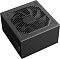 Фото-1 Блок питания для ПК PCCooler P3 F450 W1H, вид сверху под углом: крупный вентилятор под прямоугольной решёткой с вертикальными прорезями, по углам винты крепления; тёмно‑серый корпус на белом фоне для понимания стороны вентилятора на странице товара.