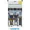 Фото-4 Серверная платформа Gigabyte R283-ZF1 ACL1, вид сверху во внутреннюю часть корпуса; показаны прозрачный воздуховод, два процессорных сокета, модуль вентиляторов, кабельные жгуты и пустые монтажные зоны для накопителей; изображение раскрывает внутреннюю организацию шасси на странице модели.