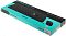 Фото-5 Упаковка комплекта Logitech MK540 Advanced, вид под углом; бирюзово-чёрная коробка с изображениями клавиатуры и мыши, маркировка Logitech на боковой стороне; фото показывает комплектность и упаковку для карточки товара.