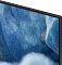 Фото-4 Телевизор Samsung QE65Q8FAAUX 65, вид сбоку; тонкий профиль панели, утолщённая нижняя часть корпуса и центральная подставка, тёмно-серый цвет; изображение важно для страницы товара как показ толщины и профиля телевизора.
