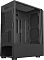 Фото-5 Корпус Bloody BD-CC102F Midi Tower, вид на обратную сторону шасси под углом; чёрная стальная панель, крупная перфорация у задней стенки, вырез под процессорный сокет и проёмы для кабелей; фото важно для страницы корпуса ПК, потому что показывает зону кабель-менеджмента и креплений.
