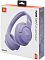 Фото-10 Гарнитура JBL Tune 720BT Purple, коробка товара в ракурсе спереди сбоку; на упаковке видны изображение фиолетовой гарнитуры, обозначение Tune 720BT, логотип JBL Harman и боковые пиктограммы приложения и функций; изображение дополняет страницу товара видом розничной упаковки.