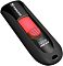 Фото-4 USB-флеш-накопитель Transcend JetFlash 590 TS32GJF590K, вид под углом с закрытым разъёмом; чёрный корпус, красный ползунок на верхней части; контекст &mdash; переноска/хранение; важно для оценки защиты разъёма на странице.