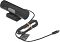 Фото-9 Logitech Brio 500, вид комплекта с кабелем; веб-камера на клипсе, длинный чёрный кабель уложен в петлю, на конце USB Type-C; фото показывает состав комплекта и длину кабеля для страницы товара.