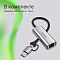 Фото-6 USB‑Ethernet адаптер DIGMA DLA‑GEUC01 — инфографика «в комплекте переходник USB 3.0 Type‑A / Type‑C»: рядом с адаптером показан USB‑A штекер и дополнительный переходник на USB‑C для подключения к ноутбукам.