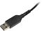 Фото-10 Клавиатура A4Tech Bloody Q100, крупный план USB-штекера. Видны прямой разъём USB-A, чёрный кабель и фирменная маркировка Bloody на корпусе штекера. Фото важно для страницы товара, потому что показывает тип подключения и исполнение кабеля.