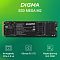 Фото-8 SSD Digma Mega M2 512GB DGSM3512GM23T M.2 2280, промо-изображение лицевой стороны; модуль на зелёном фоне, под ним пиктограммы интерфейса PCIe 3.0 x4, объёма 512 ГБ и форм-фактора M.2 2280; изображение важно для темы страницы, так как визуально связывает модель с её основными параметрами.