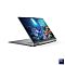 Фото-10 Ноутбук-трансформер Lenovo Yoga 7 2-in-1 16ILL10 83JT0000US, режим подставки под углом. На фото видны экран с тонкими рамками, шарниры 360 градусов, левая боковая грань с портами и серый металлический корпус. Изображение важно для страницы товара, потому что показывает один из сценариев использования трансформера и конструкцию петель.