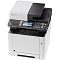 Фото-2 МФУ Kyocera ECOSYS M5526cdw A4, вид спереди справа под углом, видны автоподатчик документов, цветной дисплей, кнопки управления и ниша выходного лотка, для страницы товара как изображение формы корпуса и расположения панели управления.