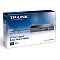 Фото-2 Коммутатор TP-Link TL-SG1024DE, упаковка товара. На фото показана фирменная сине-белая коробка TP-Link с изображением коммутатора и маркировкой модели TL-SG1024DE. Этот кадр важен для страницы товара, потому что показывает упаковку и обозначение модели.