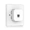 Фото-2 Точка доступа TP-Link EAP115-Wall &mdash; вид сзади: модуль с разъёмом RJ45 с подписью UPLINK+PoE и боковыми контактами/слотами, белый корпус; важно для понимания подключения и установки в коробку на странице товара.